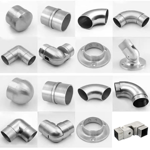 Treo Tường lan can khung thép không gỉ phần cứng Phần Lắp kính lắp cầu thang kính lắp SS đúc chính xác - Product Image 2