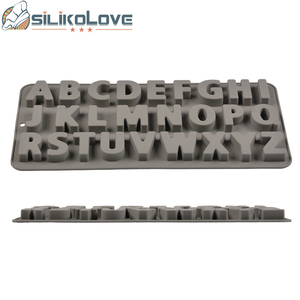 Molde de Silicona para Chocolate y Dulces con Letras del Alfabeto y Símbolos para Decoración de Pasteles de Cumpleaños, Marca MUYULINS - Product Image 5