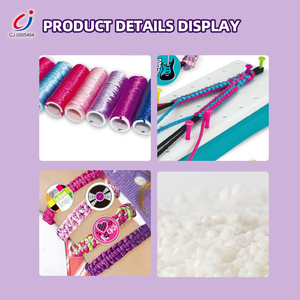Chengji amitié <span class=keywords><strong>Bracelet</strong></span> Mini Kit de fabrication main corde tisserand jouet bricolage enfants <span class=keywords><strong>Bracelet</strong></span> faisant Kit métier à tisser - Product Image 5