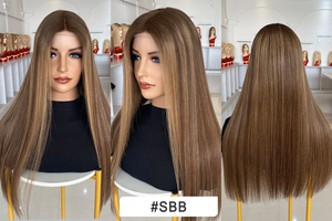 Russian Lace Front Wigs Front Lace Human Hair Wig for High <b>Level</b> White Women Cuticle Aligned #SBB Color Lace Wigs - Product Image 6