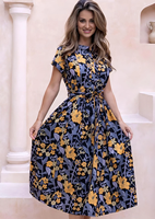 Robes à manches courtes en coton Vivien pour femmes, conçues pour la facilité et la respirabilité, avec une coupe classique, idéales pour la mode de tous les jours