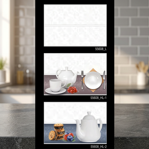 กระเบื้องบุผนังเซรามิกดิจิทัลศิลปะสมัยใหม่ ขนาด 300x450 มม. แบบเรียงต่อกัน ผิวมันเงา สำหรับห้องรับประทานอาหารและห้องน้ำ - Product Image 5