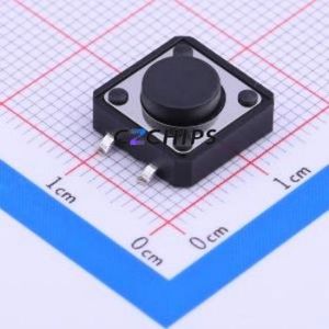 TSA123G50-250 Tactile Switch SMD Switch Single Pole Single Throw Round Button 2.5N Vertical Mount - Product Image 1