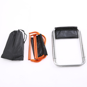 เก้าอี้พับกลางแจ้ง Luyao อลูมิเนียมอัลลอยด์ 25ซม.x22.4ซม.x26ซม. เก้าอี้พกพาสำหรับตกปลาและตั้งแคมป์ ใช้ได้ครั้งเดียว - Product Image 2