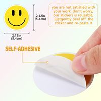 Fournisseur fiable, vente en gros d'autocollants numériques imperméables de qualité supérieure, autocollants personnalisés, autocollants ronds avec visage souriant