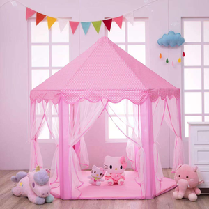 Casa <span class=keywords><strong>de</strong></span> juegos plegable rosa personalizada con luces <span class=keywords><strong>de</strong></span> cadena, tienda <span class=keywords><strong>de</strong></span> juegos <span class=keywords><strong>para</strong></span> niños, regalo <span class=keywords><strong>de</strong></span> cumpleaños o festividades <span class=keywords><strong>para</strong></span> niños - Product Image 3