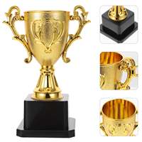 Vente en gros de trophée en résine couronne de sublimation trophée mondial en cristal d'or statue trophée en métal personnalisé