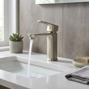 Solución Integral para Lavabos: Lavabo Moderno Individual para Baño con Grifo Monomando de Agua Fría y Caliente para Proyectos - Product Image 2
