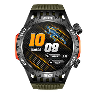 นาฬิกาอัจฉริยะสำหรับผู้ชายระบบโทรออกด้วย BT <span class=keywords><strong>HT22</strong></span>พร้อมไฟฉายเข็มทิศ SOS สำหรับกีฬากลางแจ้งสมาร์ทวอทช์อิเล็กทรอนิกส์มี IP68ตัวติดตามการออกกำลังกาย - Product Image 2