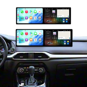 MOOKAKA Double écran 10,1 pouces Android 14 pour Mazda <span class=keywords><strong>CX</strong></span>-9 2016-2022 Autoradio multimédia Stéréo Auto Carplay <span class=keywords><strong>Unité</strong></span> principale Moniteur Vidéo - Product Image 1