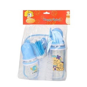 Ensemble d'accessoires d'alimentation <span class=keywords><strong>pour</strong></span> nouveau-né : tétine de dessin animé, serviette de bave, brosse à <span class=keywords><strong>biberon</strong></span>, coton-tige en silicone et PP - Product Image 5