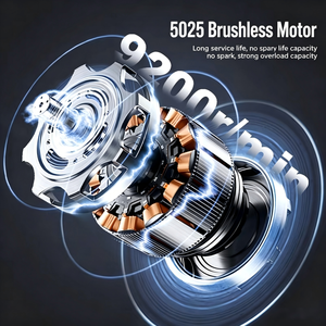 Hi-Spec 20V Cordless Angle <b>Grinder</b> Brushless 12000 RPM Aluminum Alloy DIY General Purpose Grinding Polishing Tool Grinding Disc - Product Image 2
