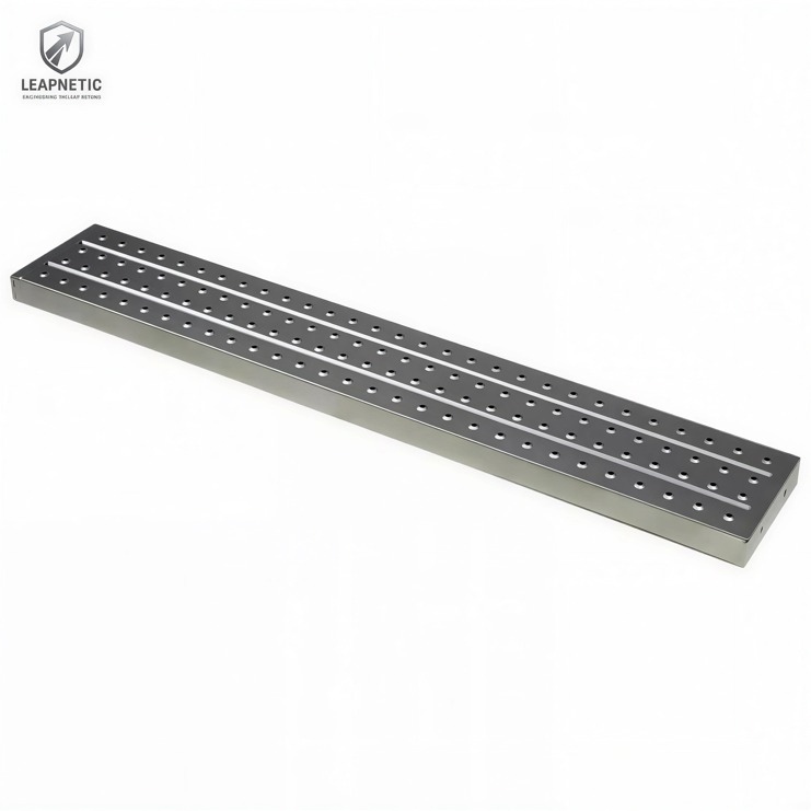 Leapnetic LPRM-Step Industrial Perforated Metal Step Plate / Foot Tread - Heavy Duty Anti-Slip Steel