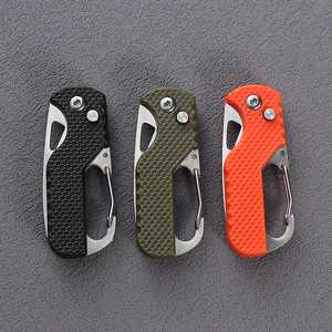 Bochen 3 en 1 bouton poussoir ouvert corde coupe-ceinture mousqueton porte-clés sauvetage d'urgence Camping alpinisme outils EDC <span class=keywords><strong>Kit</strong></span> - Product Image 6