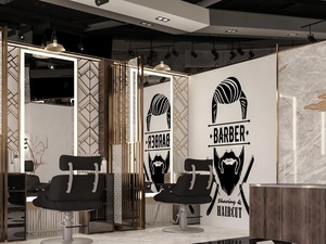 Diseño Interior Moderno para Salón de Belleza: Estaciones de Barbería Personalizadas para Hombres y Mostradores de Exhibición para Salón - Product Image 6