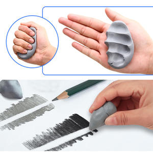 FOSKA Lot de 24 gommes souples grises compactes et légères de haute qualité pour crayons à croquis et fournitures de <span class=keywords><strong>dessin</strong></span> pour artistes - Product Image 3