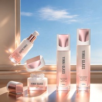 Lotion corporelle de luxe pour soins de la peau 50g 30ml 100ml 120ml, emballage cosmétique en verre (bouteille et pot) pour crème visage et crème de soin de la peau