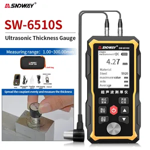 เครื่องวัดความหนาแบบดิจิตอลอัลตราโซนิค SW-6510S Sndway สำหรับพลาสติก/แก้ว/เซรามิก/แผ่นโลหะ/ไฟส่องจากท่อสแตนเลส - Product Image 1