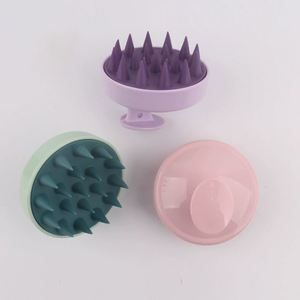 Cepillo de Silicona para Masaje del Cuero Cabelludo y Aplicación de Champú |   Regalo de Belleza Promocional Ecológico Reutilizable con Logotipo Personalizado - Product Image 3