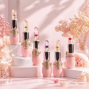 Magic Temperature Color Change Jelly <b>Lipstick</b> with Real Dry Flower Crystal Lip Balm Private Label - Product Image 2