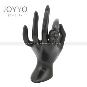 Bague <span class=keywords><strong>Pitbull</strong></span> noire Punk en acier inoxydable pour homme, bijoux animaux - Product Image 4