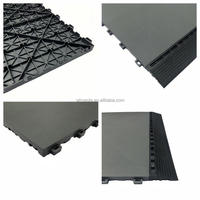 Dalles de sol modulaires en plastique PP emboîtables et amovibles pour garage, idéales pour les ateliers de lavage de voitures