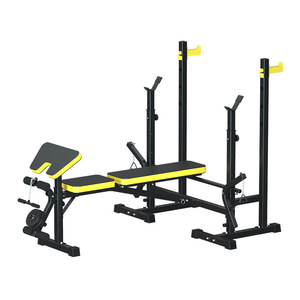 Lit <span class=keywords><strong>de</strong></span> musculation multifonction pliable avec système <span class=keywords><strong>de</strong></span> levage et <span class=keywords><strong>de</strong></span> rangement à cadre unique pour équipement <span class=keywords><strong>de</strong></span> fitness à domicile et haltères - Product Image 1