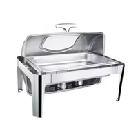 Plat de Chauffage de Luxe TaiDing Robuste 9L en Acier Inoxydable, Ensemble Buffet pour le Stockage du Petit-Déjeuner et le Maintien au Chaud des Aliments
