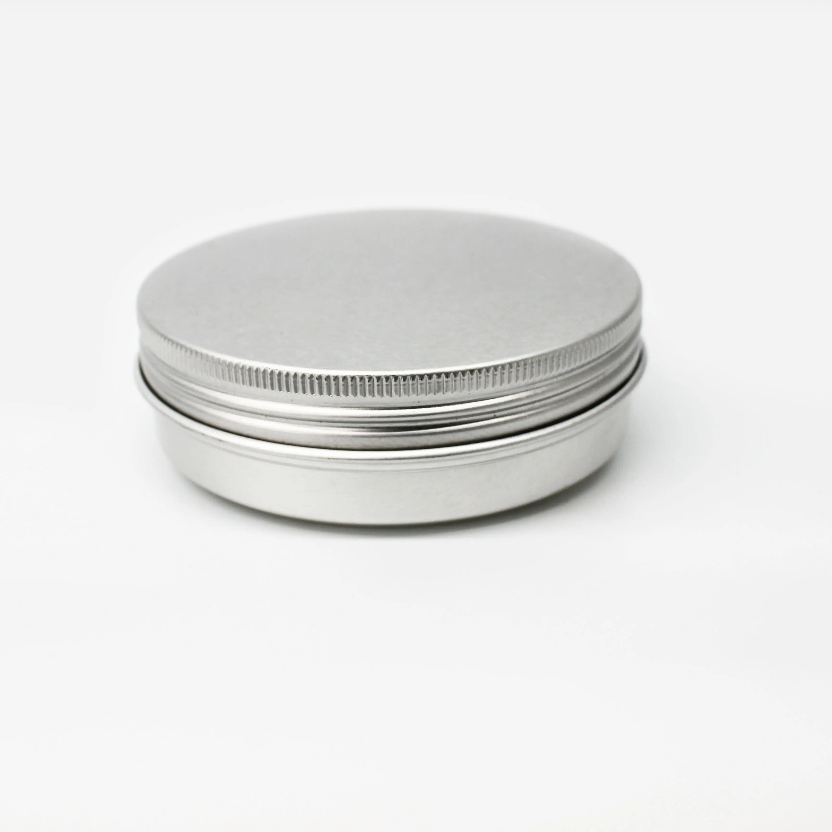 Custom Zilver 100Ml Metalen Blik Voor Pommade Cosmetische Verpakking Aluminium Doos Mini Aluminium Potten Voor Roomboter Kaars