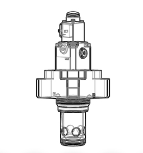Vanne d'accélération proportionnelle d'origine TDA040EW09B2NXW NG40 CETOP 07 à commande pilote hydraulique - Product Image 1