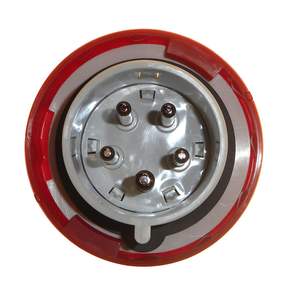 Prise mobile droite Gewiss IP69 3P+N+T 32A 400V rouge avec câblage à vis - Product Image 2