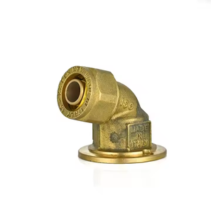 Raccord en laiton Pex-Al-Pex <span class=keywords><strong>64115</strong></span>/MOLD 2 Compression de coude de plaque murale Pex adaptée aux tuyaux raccords de tuyauterie de haute qualité - Product Image 2