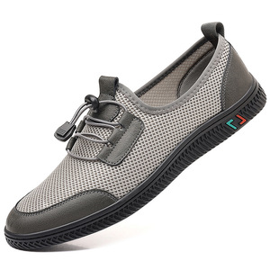 รองเท้าลำลองผู้ชายแบบตาข่ายระบายอากาศ พื้นนุ่ม ส้นเตี้ย สไตล์รองเท้าเดิน - Product Image 5