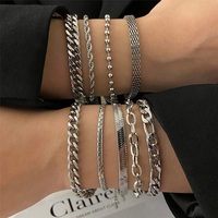 Nouveautés Bracelet Chaîne Serpent Classique Unisexe Tendance Couleur Or 3/4/5mm Acier Inoxydable Plaqué Or 18K/14K Style Hip Hop Fête