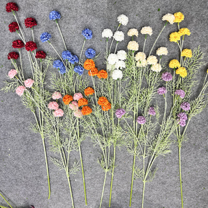 Fiori artificiali crisantemo palla fiori Bouquet per feste e matrimoni <span class=keywords><strong>casa</strong></span> ufficio caffè - Product Image 2