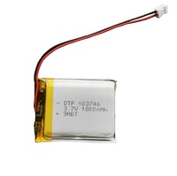 Batterie lithium-ion en pochette 103746 3.7V 1800mAh, cellule rechargeable Li-polymère certifiée KC UL FCC PSE BIS CQC CB, vente en gros