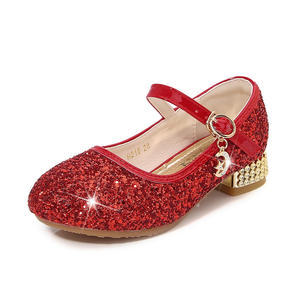 <span class=keywords><strong>Scarpe</strong></span> da Principessa per Bambine con Tacco Basso Mary Jane, Glitterate in Vernice, per Matrimoni e Spettacoli di Pianoforte - Product Image 6
