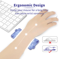 Tapis de souris transparent en gros avec repose-poignet, design amusant, confortable pour le gaming, imperméable, antidérapant, anti-rayures, pour usage au bureau