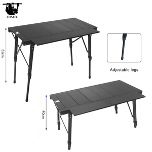 Feistel Picnic <span class=keywords><strong>Camping</strong></span> IGT <span class=keywords><strong>Mesa</strong></span> BBQ Grill <span class=keywords><strong>Mesa</strong></span> Plegable Extraíble Picnic al aire libre Mochilero Pesca <span class=keywords><strong>Mesa</strong></span> Luz - Product Image 2