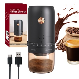 Electric Coffee Mill <b>Small</b> Rechargeable Usb Portable Handheld Burr Coffee Bean Grinder Portable Electric Coffee Grinder - Product Image 5