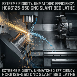 Torno CNC Horizontal de Bancada Inclinada HCK6125-550, Máquina de Torneado <span class=keywords><strong>y</strong></span> Fresado CNC para el Procesamiento de Piezas Metálicas de Precisión - Product Image 2