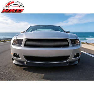 Convient pour Ford Mustang V6 2010-2012, lèvre de pare-chocs avant style S, non peinte, noire - Product Image 3
