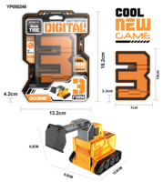 Juego de Juguetes Educativos de Matemáticas DIY, Bloques de Números Transformables de Plástico, Robot Digital, Coche de Ingeniería, Gran Venta 2025