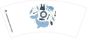 Trung Quốc Nhà Máy Cung Cấp Cao Số Lượng Lớn Ứng Dụng Yibin Tráng In Giấy 9Oz Thủ Công Cốc Giấy Fan PE Tráng Cốc Giấy Fan Hâm Mộ - Product Image 3