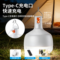 Ampoule LED rechargeable Jiuliang 48W, éclairage de camping en plein air, éclairage de marché nocturne, lampe d'urgence haute luminosité