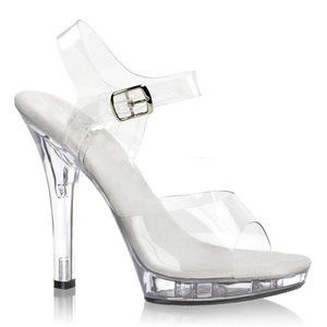 Sandalias de cristal de tacón alto japonesas coreanas de 13cm para mujer, Sandalias abiertas de alta calidad sin cordones para vestidos de boda de verano, moda explosiva - Product Image 1