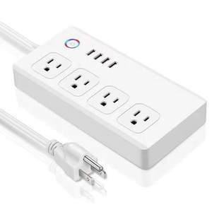 Enchufe Inteligente WiFi LEDEAST XS-A24 Tuya con Tomas de Corriente de 10A para EE. UU., Puertos USB, Temporizador y Control por Aplicación Smart Life - Product Image 1