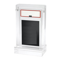 Étui de présentation pour cartes acryliques graduées avec support, porte-cartes magnétique, protection UV, affichage horizontal et vertical