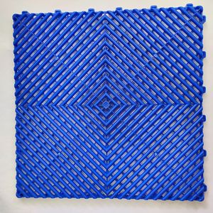 Dalles de sol de garage en HDPE haute densité, emboîtables, robustes, antidérapantes, grilles de drainage pour lavage de voiture, installation facile en DIY - Product Image 1