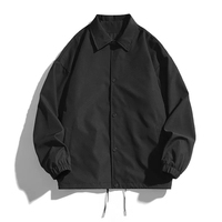 Veste d'entraîneurs coupe-vent printemps mince entraîneurs simple boutonnage décontracté solide léger Bomber veste entraîneurs personnalisés veste